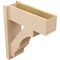 Ekena Millwork 8-in W x 22-in D x 26-in H Balboa Block Rough Cedar Woodgrain TimberThane Outlooker, Primed Tan OUTUR080X22X26BOA44RCPR - alternate 6